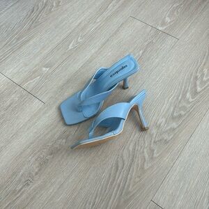 Blue Thong Heels — Superdown Emely Heel